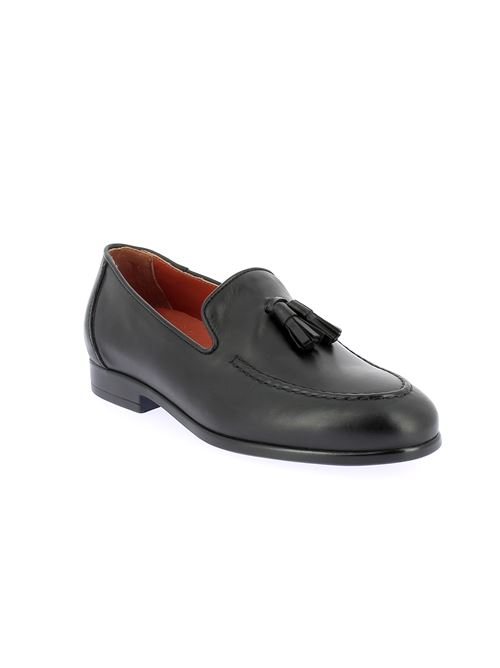mocassino da uomo in pelle nera NERO GIARDINI | E400161U100